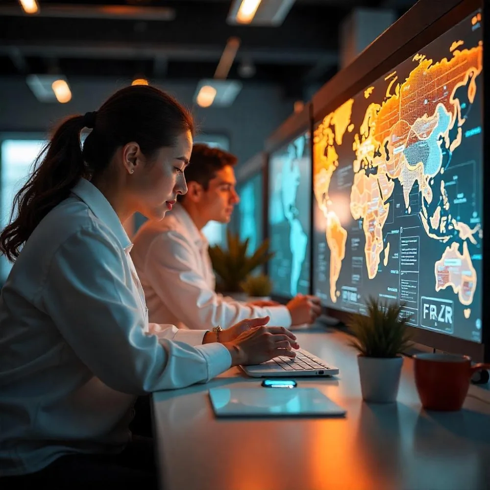 Image of FRZR technology innovations and global R&D collaboration in AI and sustainable design.