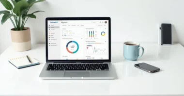 Image of Intramo App Review dashboard showing task management and collaboration features.