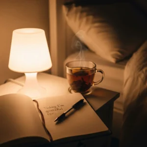 nighttime-gratitude-journal-by-bed.