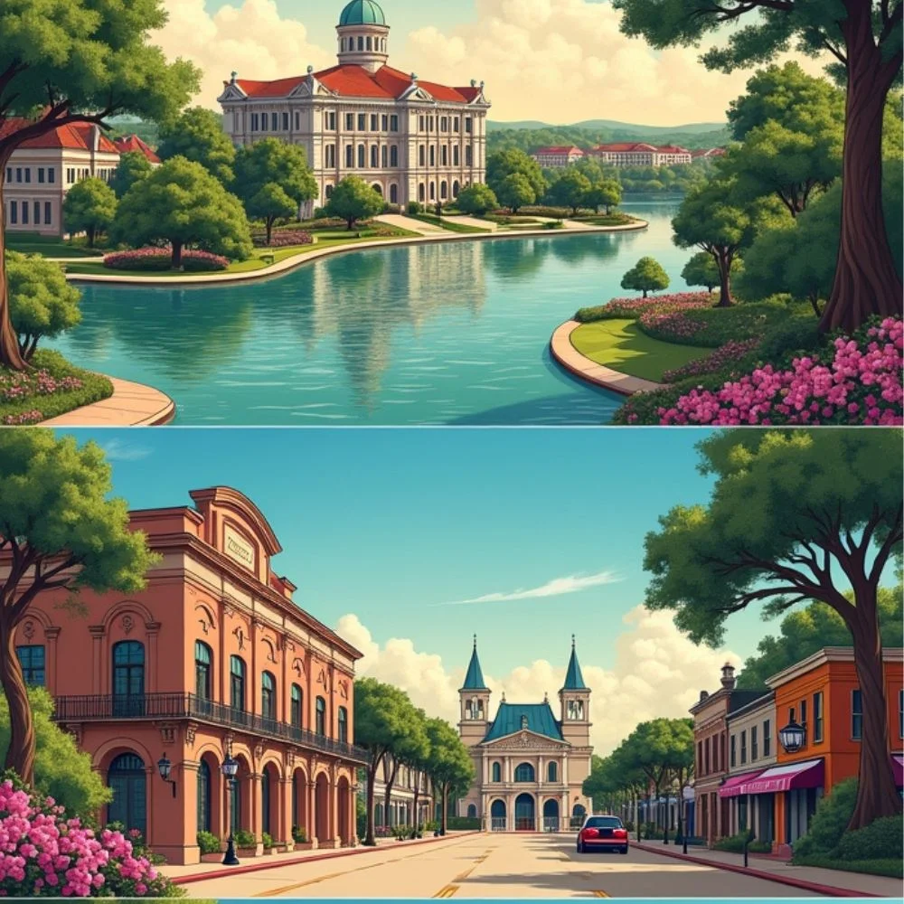 an image of a trip of Houston to New Orleans into a mini Adventure