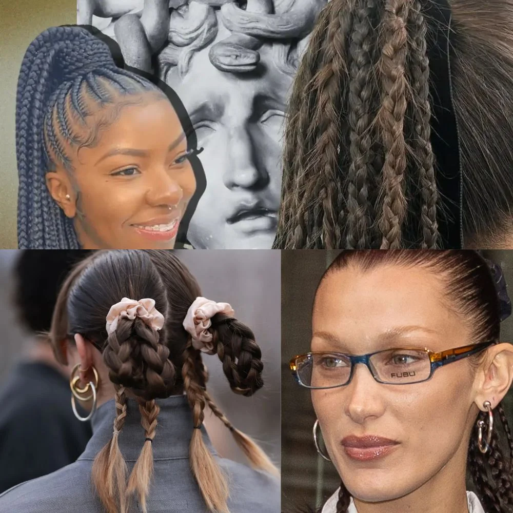 Medusa braid ponytail