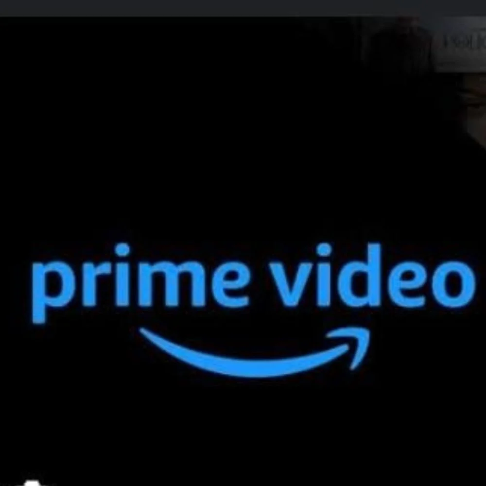 image of prime video on black background