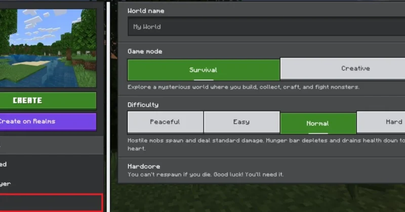 Image of minecraft game command